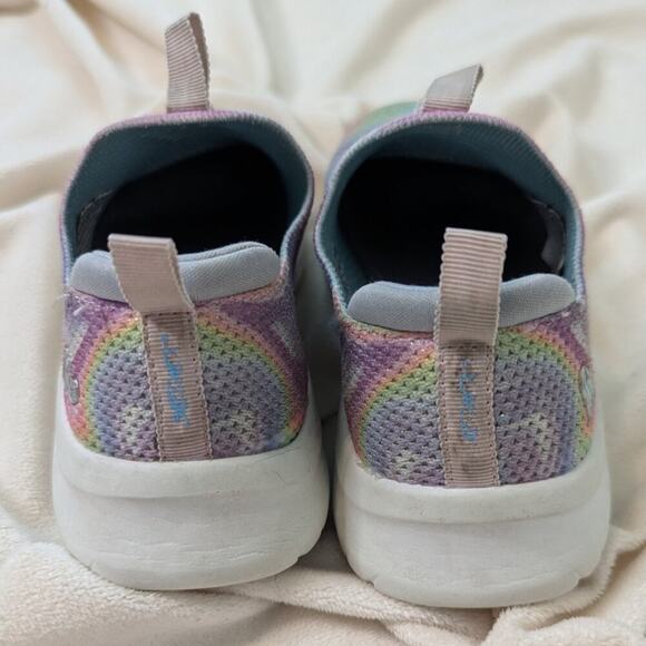4/$20 Skechers Kids Ultra Flex 2.0 Swirlology Pastel Slip On Sneakers Size 10 - Picture 5 of 10